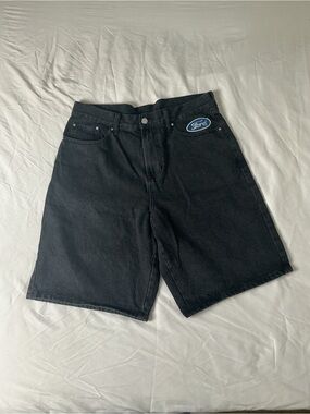 PacSun x Ford Motor Company Black Washed Baggy Denim Jorts Shorts Men's Size 32